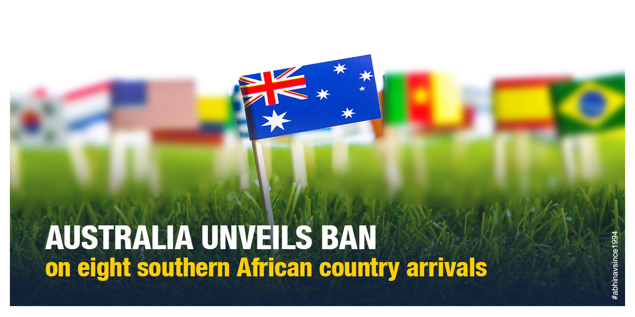 Australia unveils ban on eight southern African country arrivals